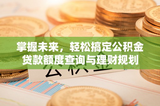 噶尔掌握未来，轻松搞定公积金贷款额度查询与理财规划