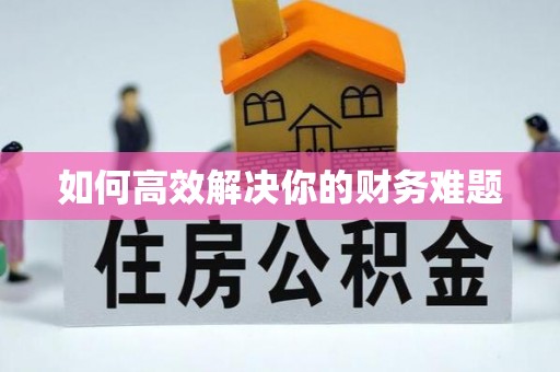 噶尔如何高效解决你的财务难题