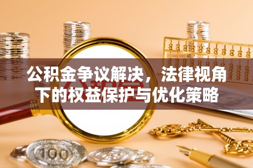 噶尔公积金争议解决，法律视角下的权益保护与优化策略